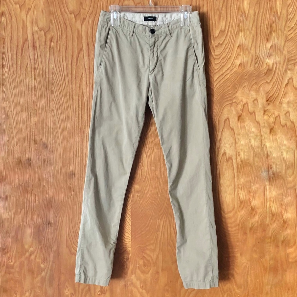 Theory cotton khaki chinos, straight leg, 29